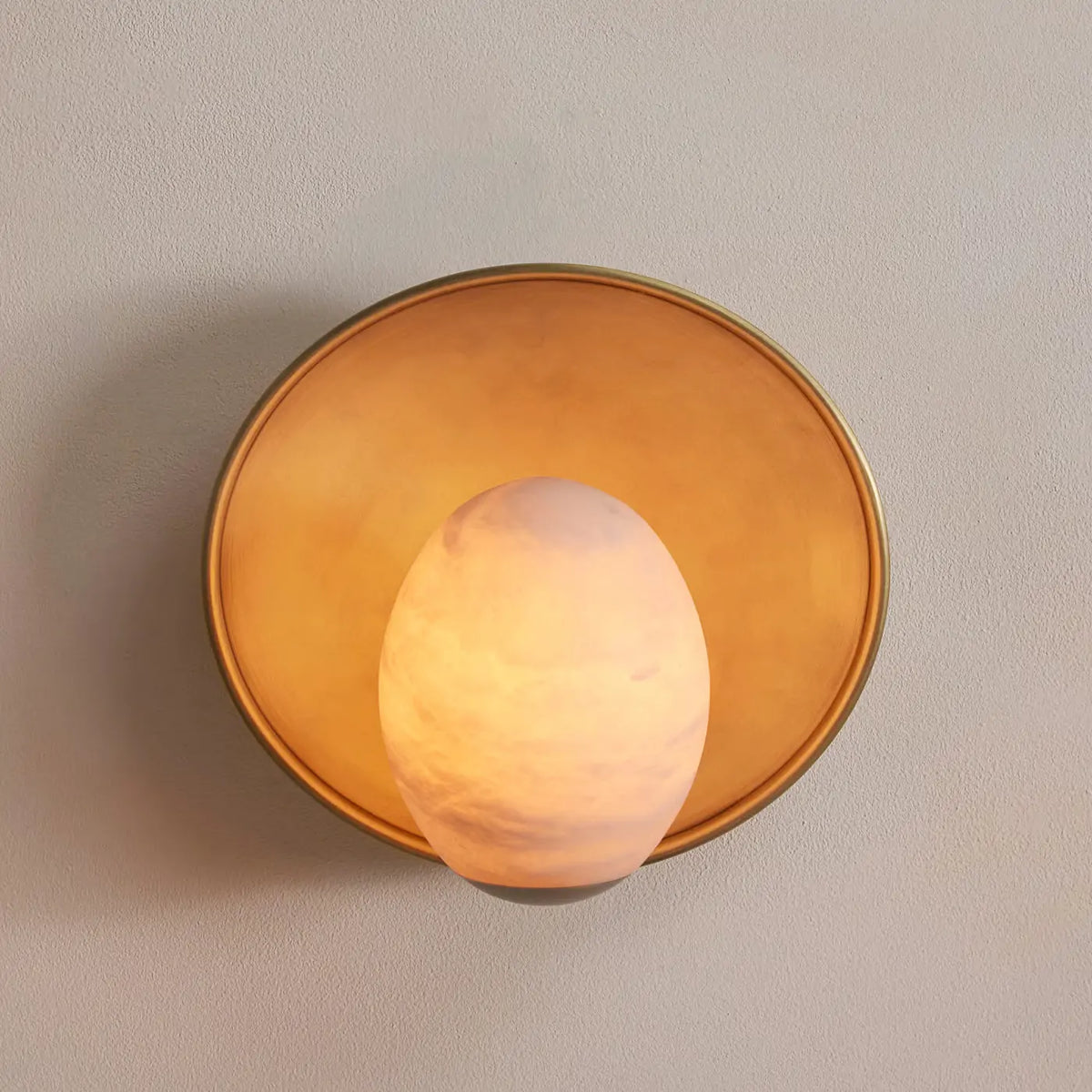 Avena Wall Light Alabaster Globe - view 6