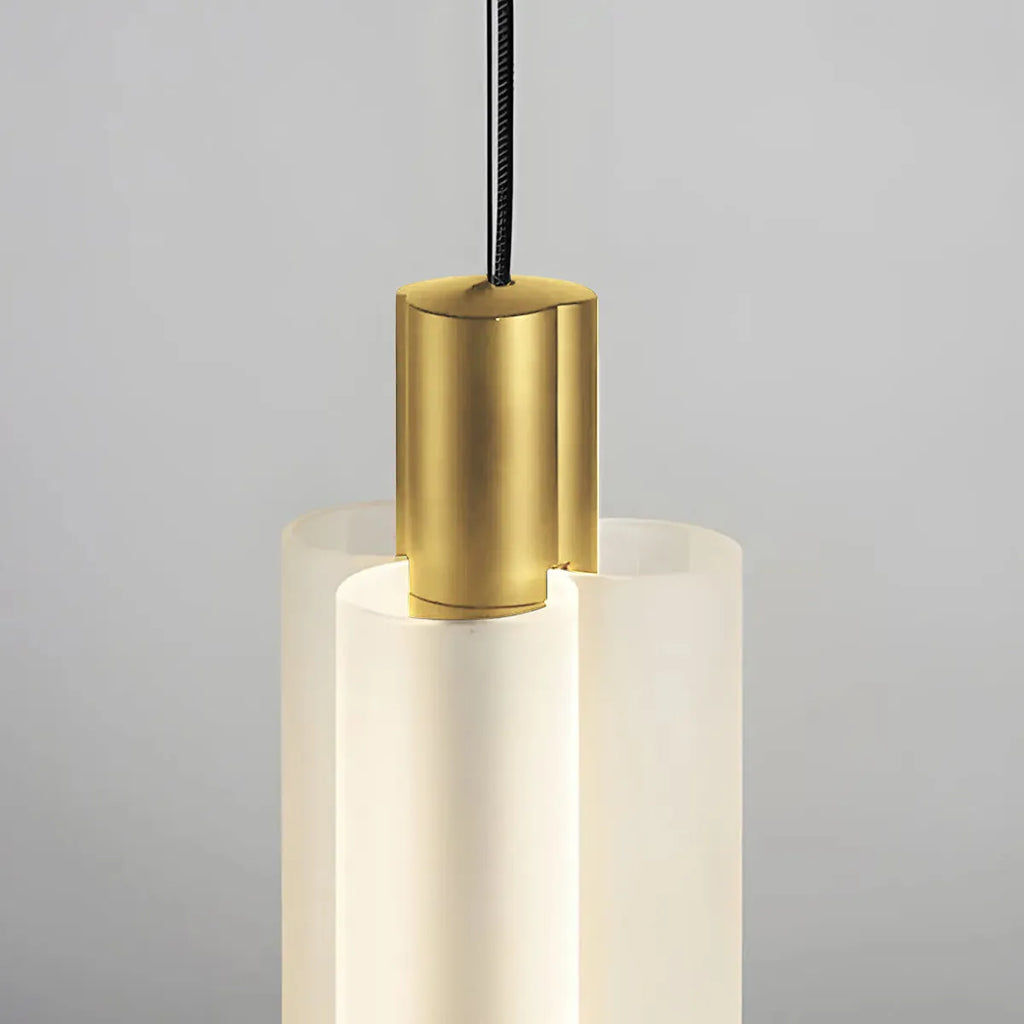Cylindrical LED Alabaster Pendant Lamp - view 7