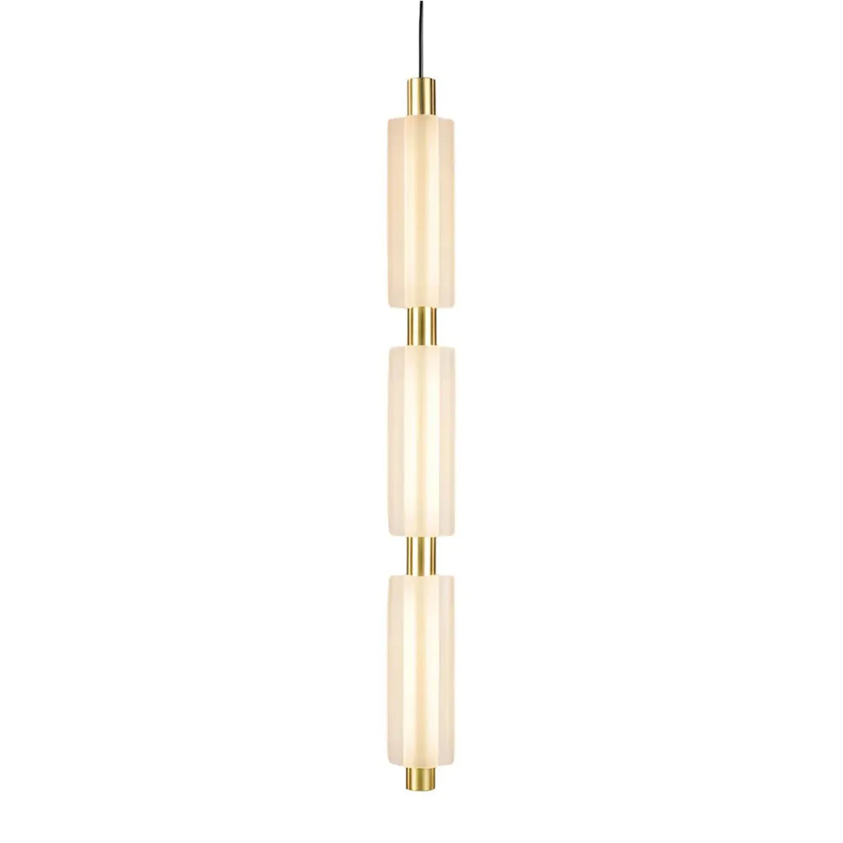 Cylindrical LED Alabaster Pendant Lamp - view 9