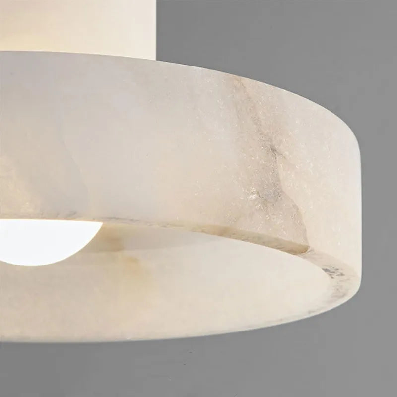 Carrara Alabaster Hat Shaped Pendant - view 6