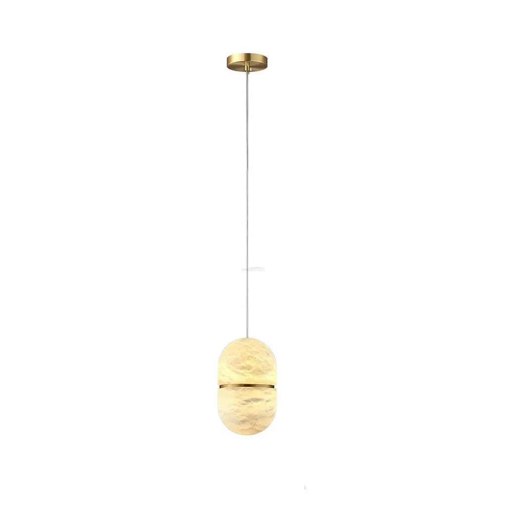 YUM Oval Alabaster Pendant Light - view 10
