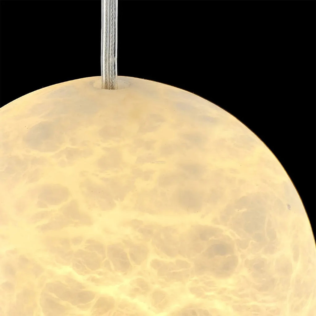 YUM Oval Alabaster Pendant Light - view 8