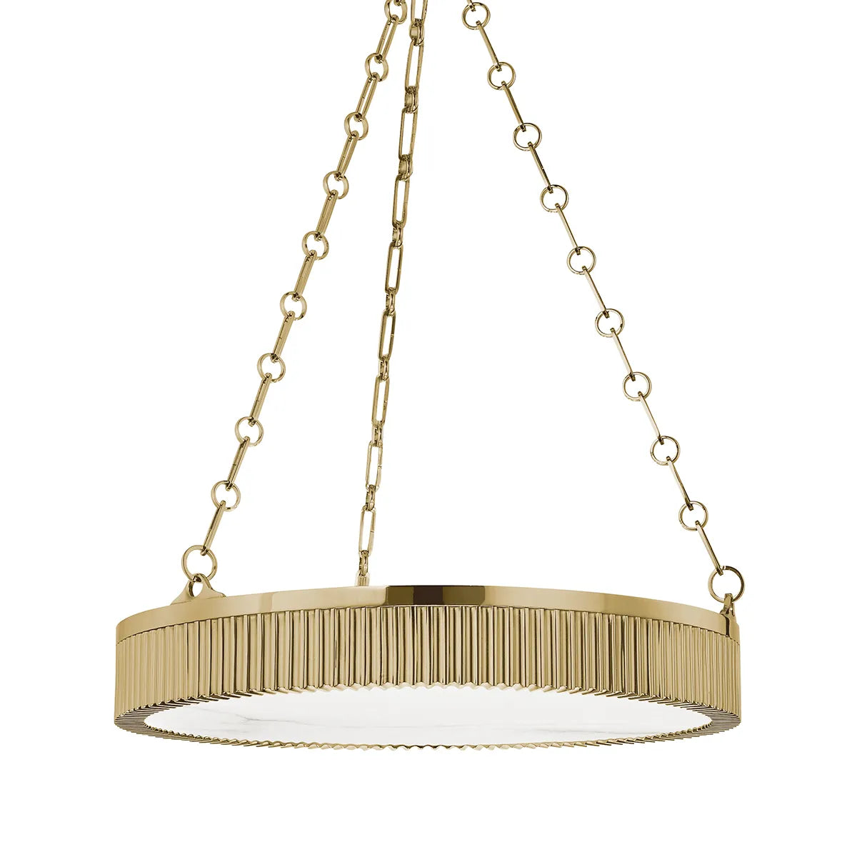 Alden Alabaster Disc Chandelier Statement Light - view 1