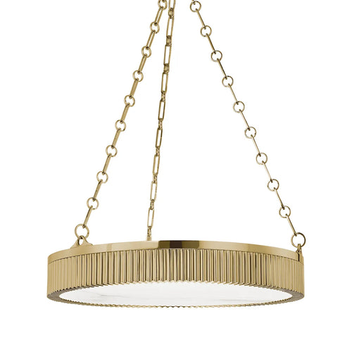 Alden Alabaster Disc Chandelier Statement Light - view 1