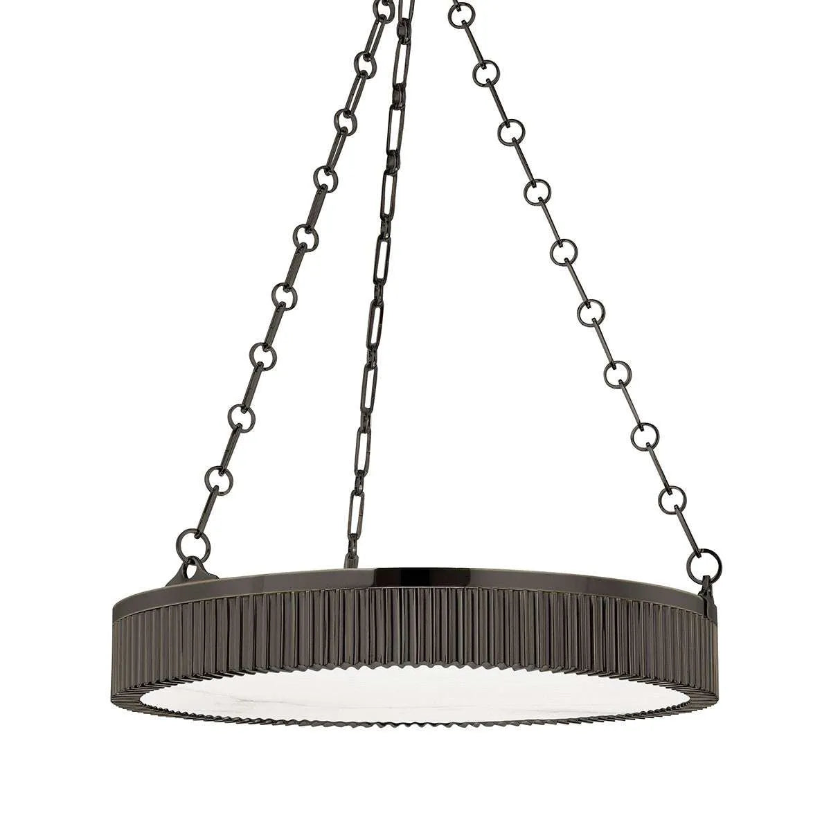 Alden Alabaster Disc Chandelier Statement Light - view 5