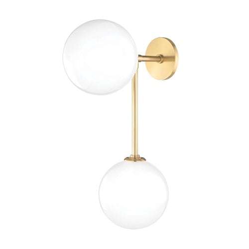 Ashleigh Glass Wall Sconce with Warm Diffused Glow - view 1