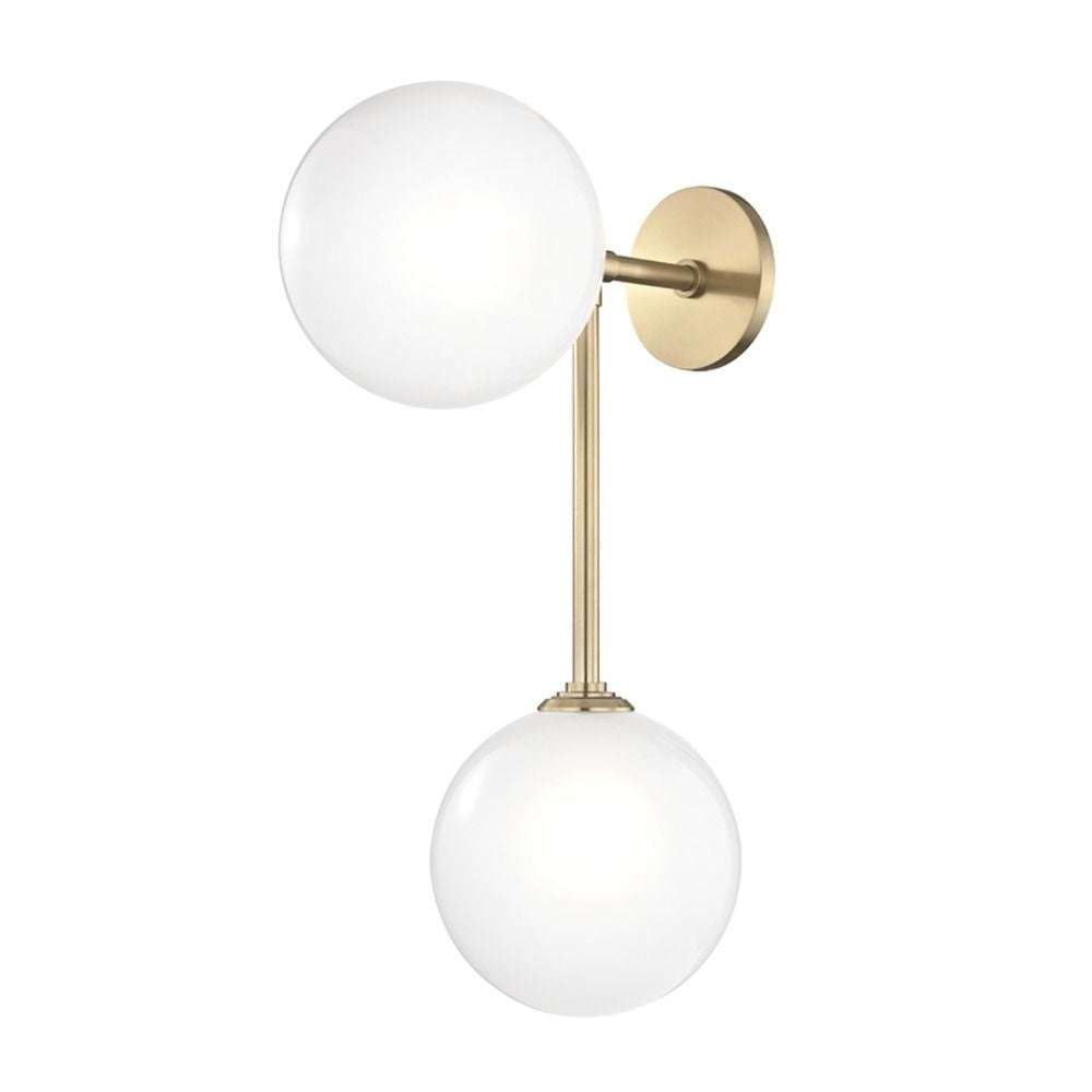 Ashleigh Glass Wall Sconce with Warm Diffused Glow - view 2