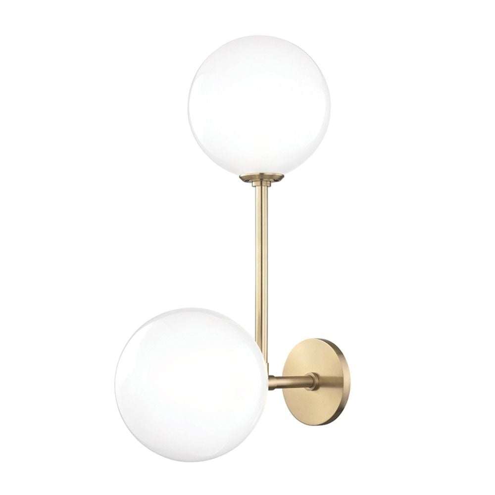 Ashleigh Glass Wall Sconce with Warm Diffused Glow - view 3