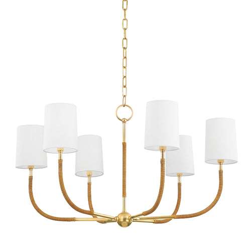 Webson Linen Drum Chandelier - view 1