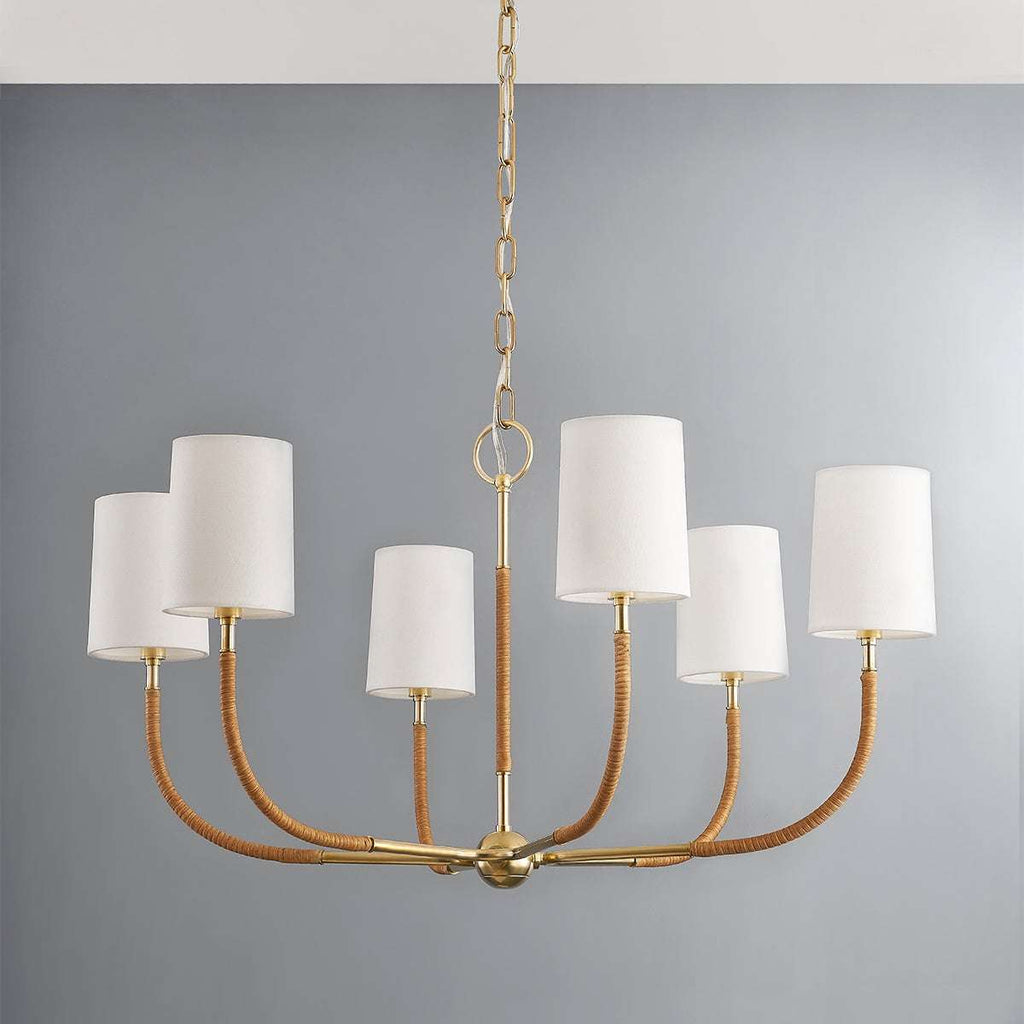 Webson Linen Drum Chandelier - view 2