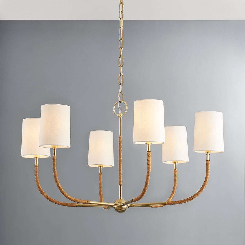Webson Linen Drum Chandelier - view 3