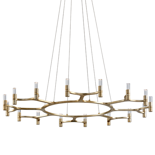 Crystal Ring LED Chandelier – Modern Luxury Circular Ceiling Light - view 1