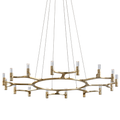 Crystal Ring LED Chandelier – Modern Luxury Circular Ceiling Light - view 1