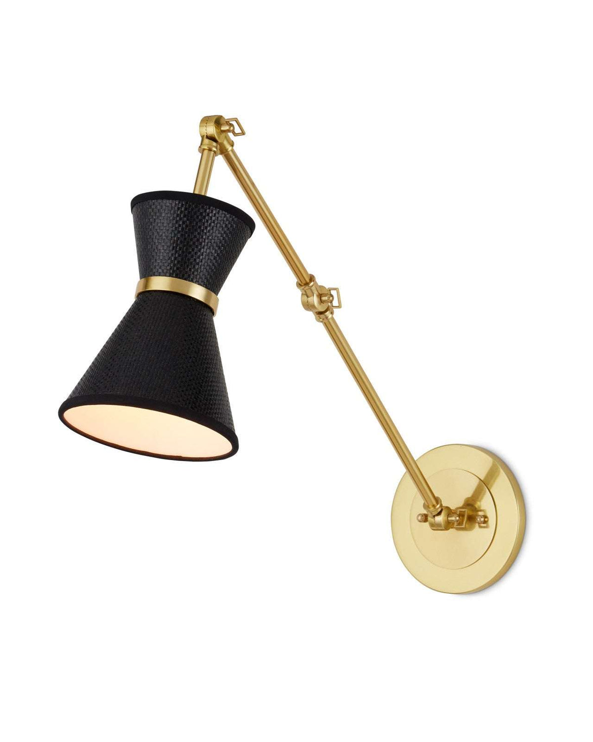 Black Cone Shade Wall Sconce — Matte Black Directional Wall Light - view 3