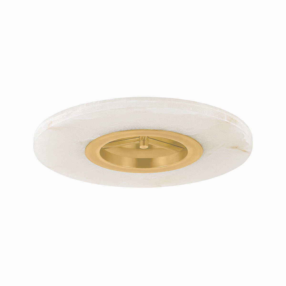 Alto Alabaster Flush Mount Light – Modern Alabaster Ceiling Light - view 1