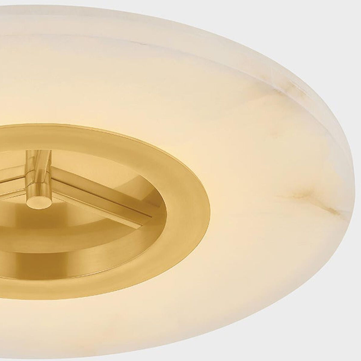 Alto Alabaster Flush Mount Light – Modern Alabaster Ceiling Light - view 4