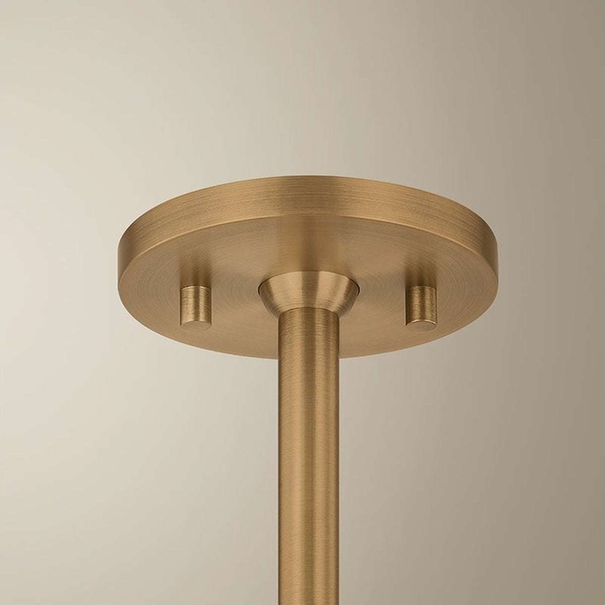 Patina Brass Bowl Pendant Light — Aged Brass Hanging Light - view 4