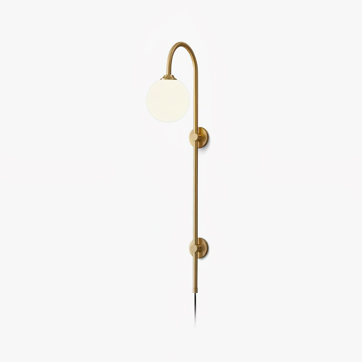 Aurelia Globe Plug-In Vintage Wall Sconce - view 1