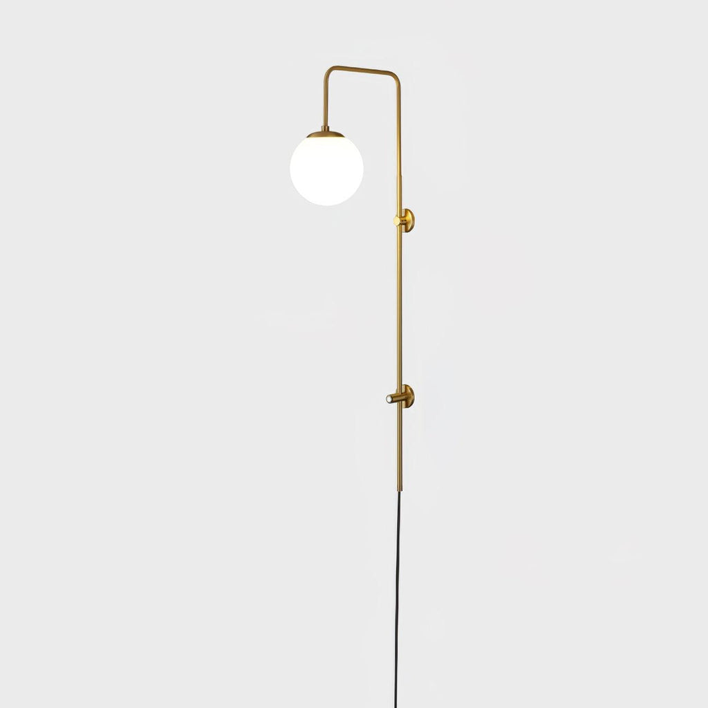 Aurelia Globe Plug-In Vintage Wall Sconce - view 12