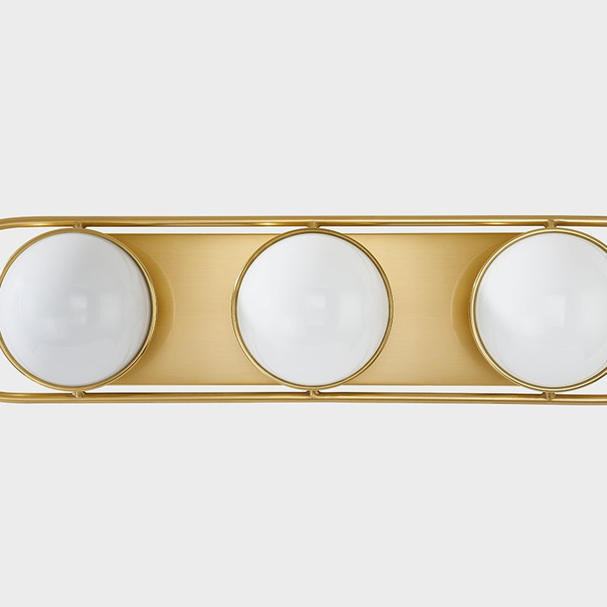 Lyra Aged Brass Globe Vanity Sconce - Warm Ambient Bathroom Light - view 12
