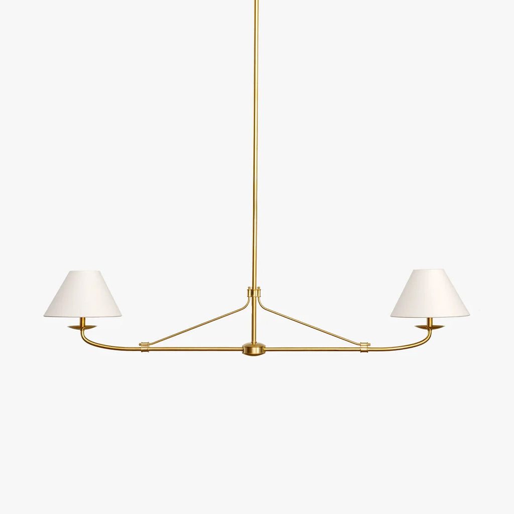 Fiddler Modern Linear LED Chandelier for Kitchen Island - view 1