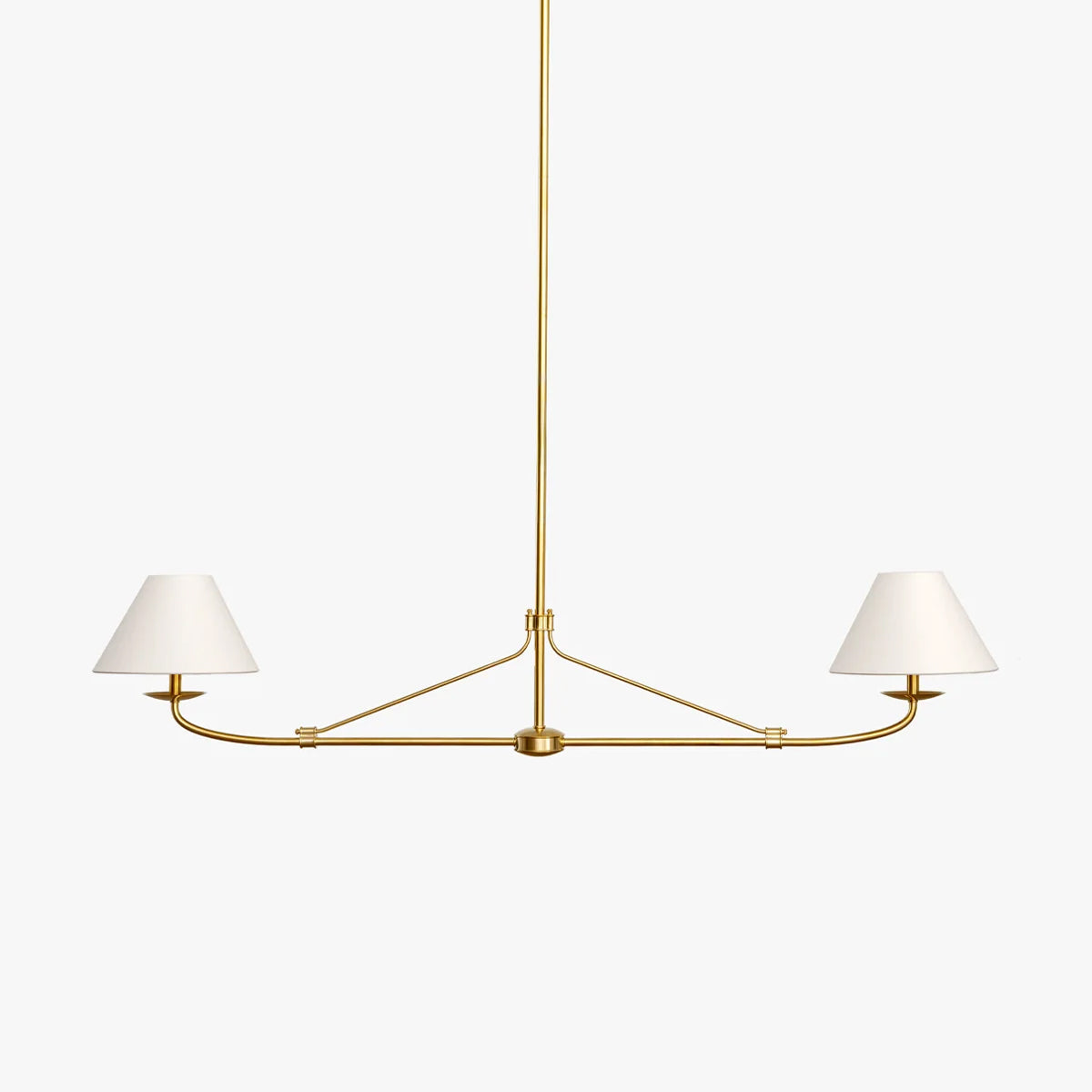 Fiddler Modern Linear LED Chandelier for Kitchen Island - view 1
