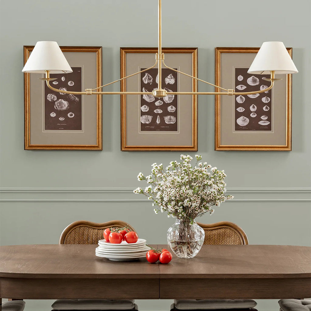 Fiddler Modern Linear LED Chandelier for Kitchen Island - view 2