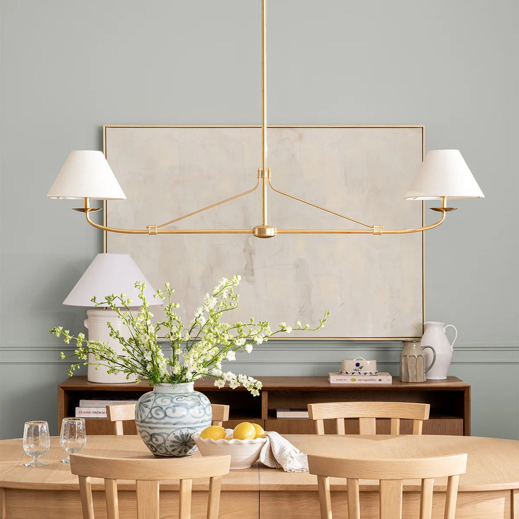 Fiddler Modern Linear LED Chandelier for Kitchen Island - view 3