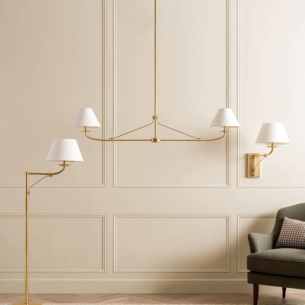 Fiddler Modern Linear LED Chandelier for Kitchen Island - view 4