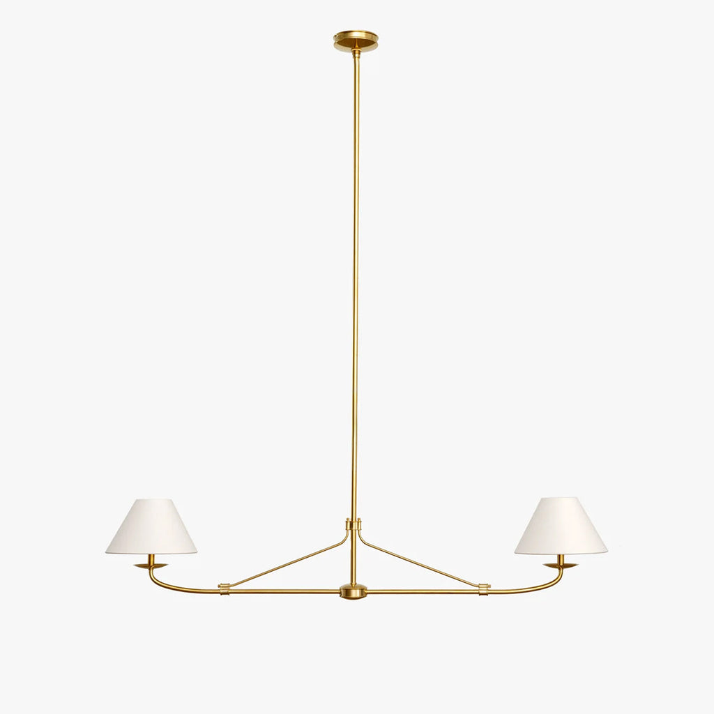 Fiddler Modern Linear LED Chandelier for Kitchen Island - view 8