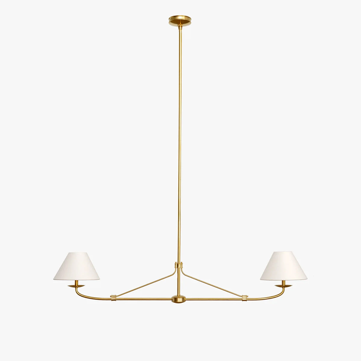 Fiddler Modern Linear LED Chandelier for Kitchen Island - view 8