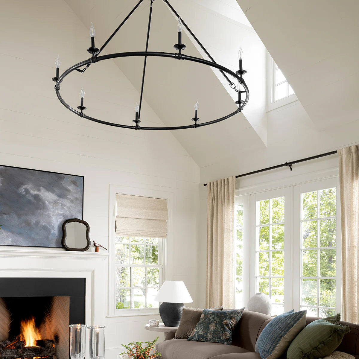Aurelia Ring Chandelier - Modern LED Ring Chandelier - view 2