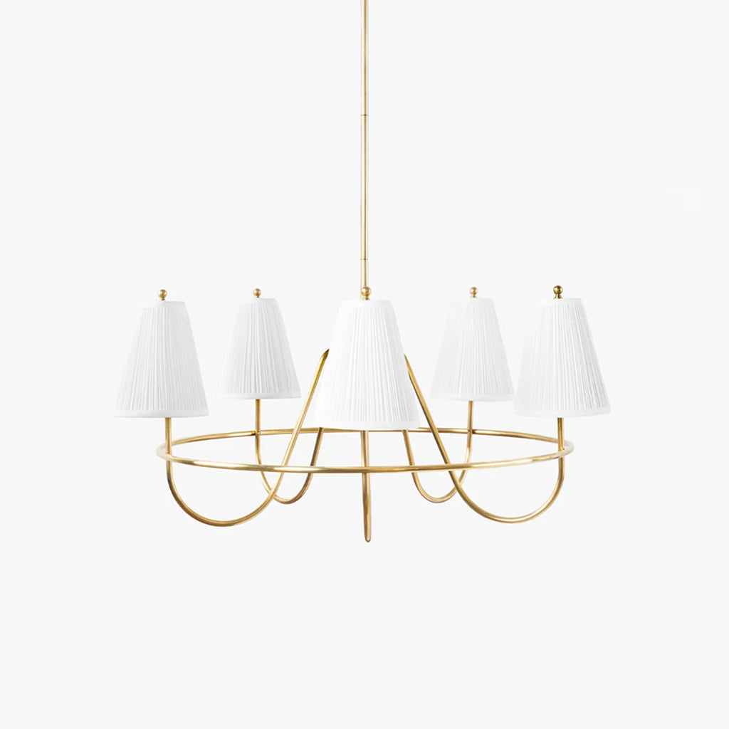 Georgiana Pleated Chandelier - view 1