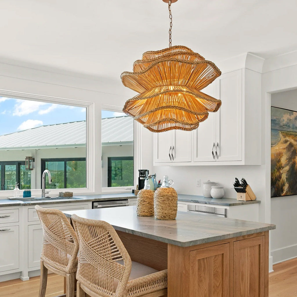 Alondra Chandelier Rattan Light - view 2