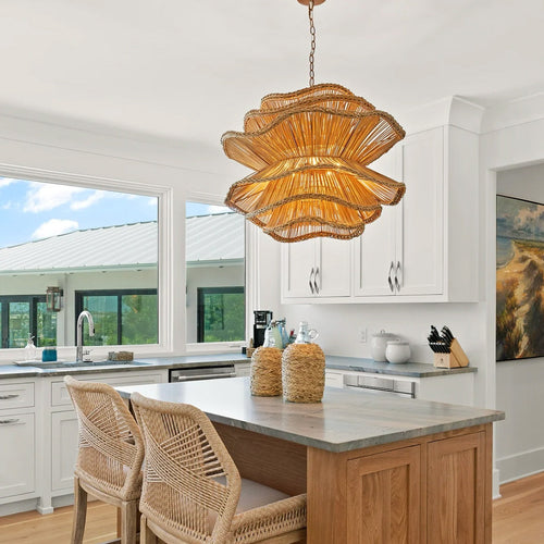 Alondra Chandelier Rattan Light - view 2