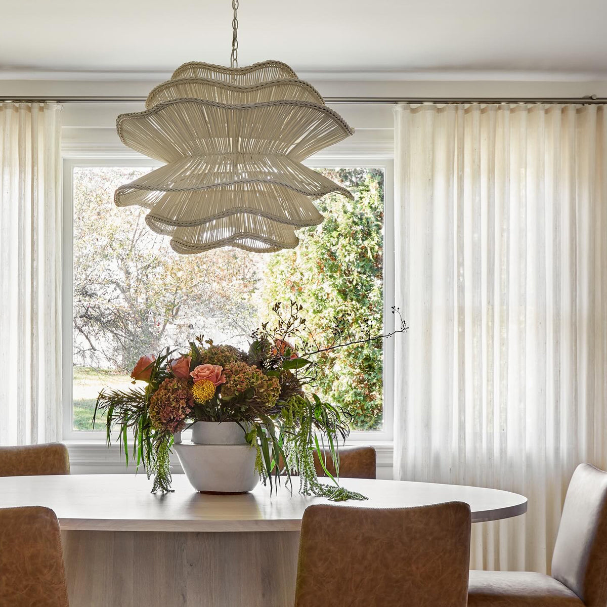 Alondra Chandelier Rattan Light - view 3