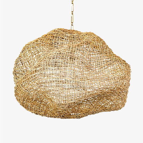Andorra Artisan Handwoven Wicker Pendant Light - view 1
