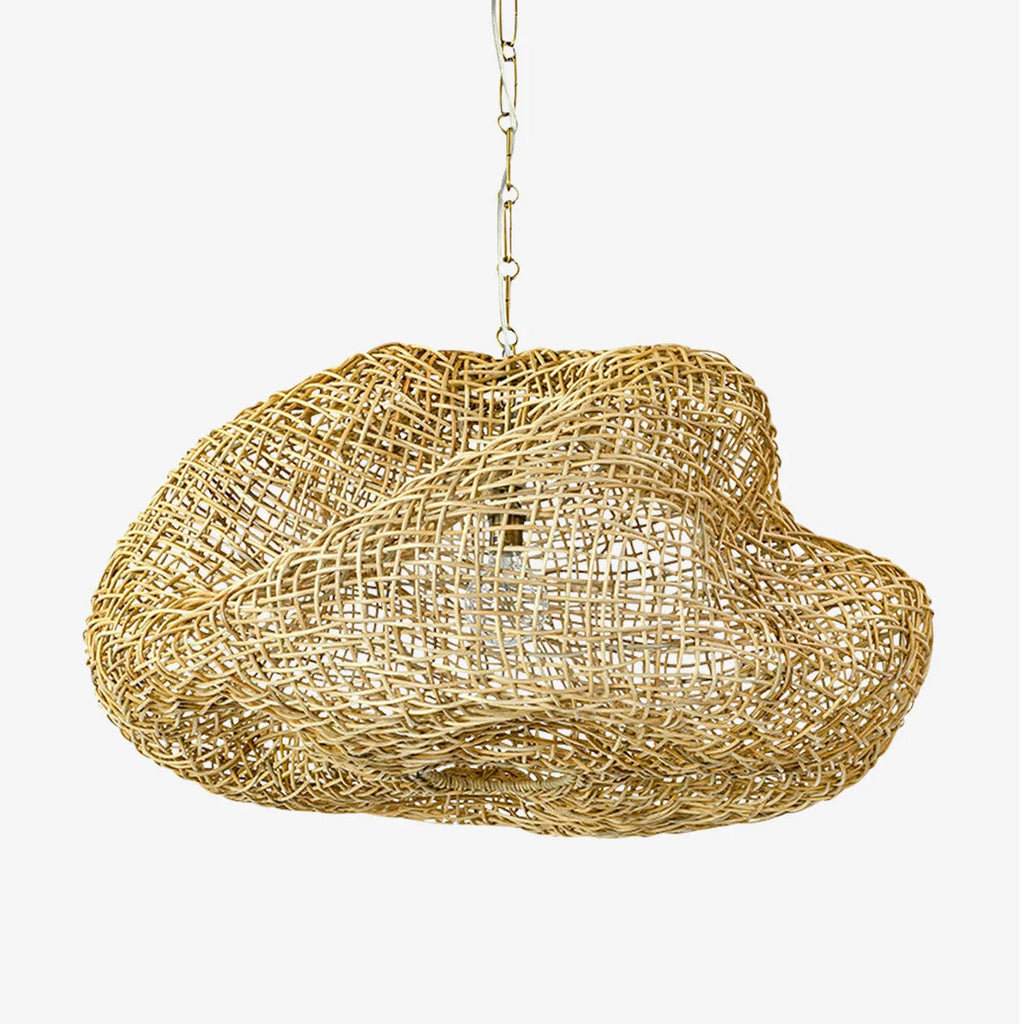 Andorra Artisan Handwoven Wicker Pendant Light - view 2