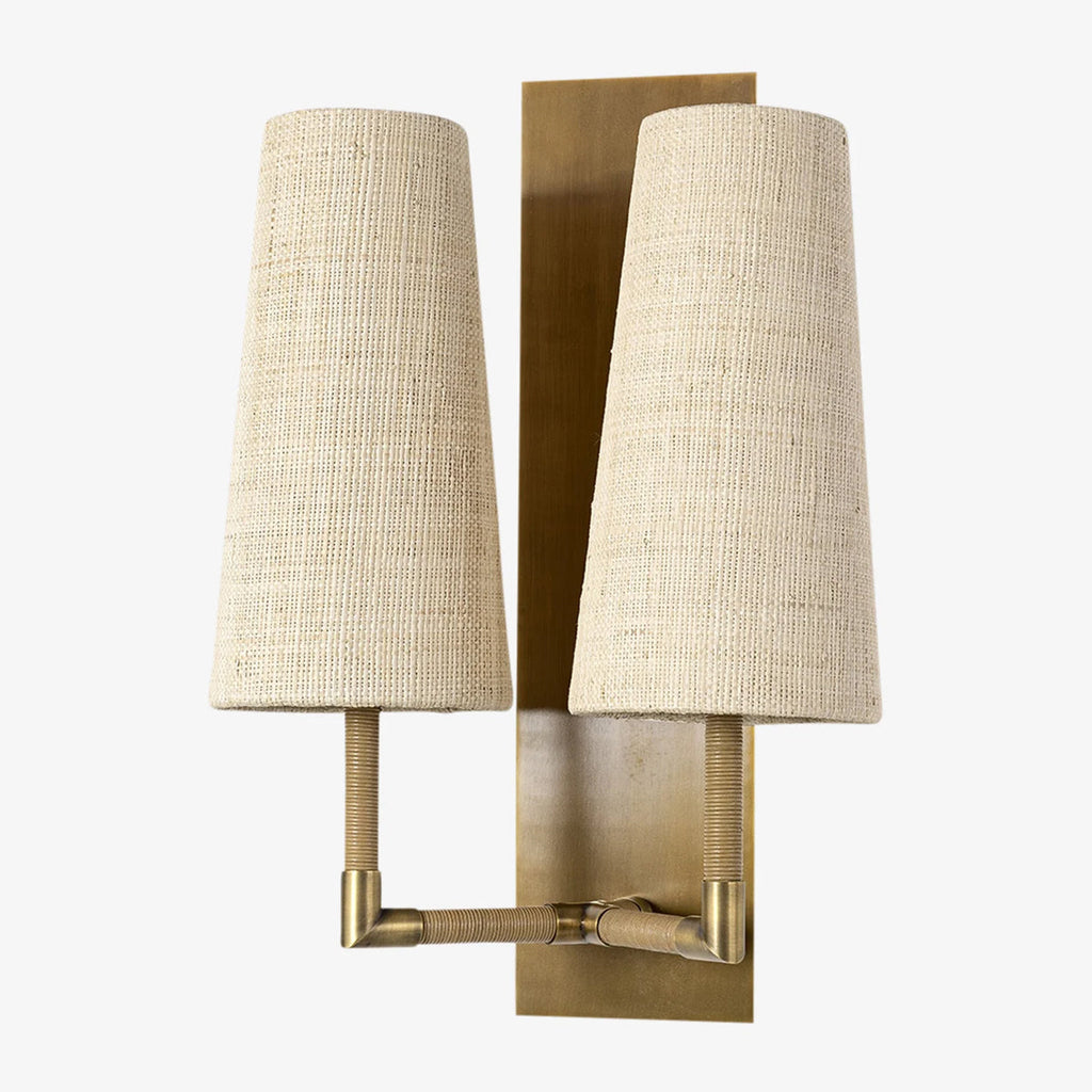 Irving Sconce- Aged Brass Vanity Sconce, Vintage-Inspired Wall Light - view 3