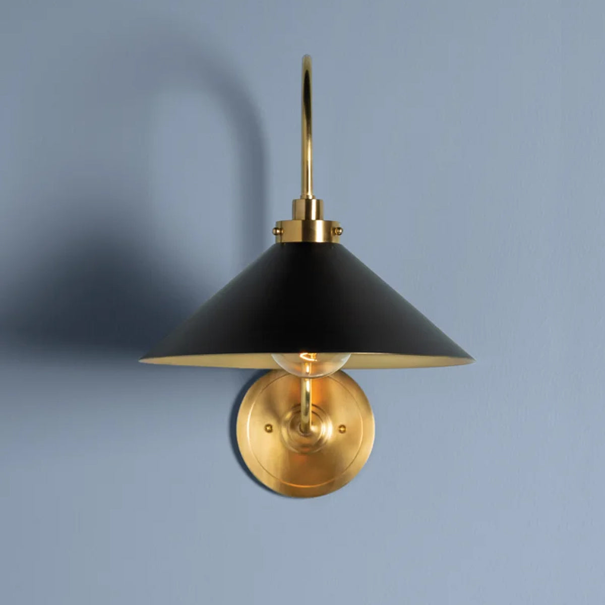 Clivedon Aged Brass Globe Bathroom Vanity Sconce - view 10