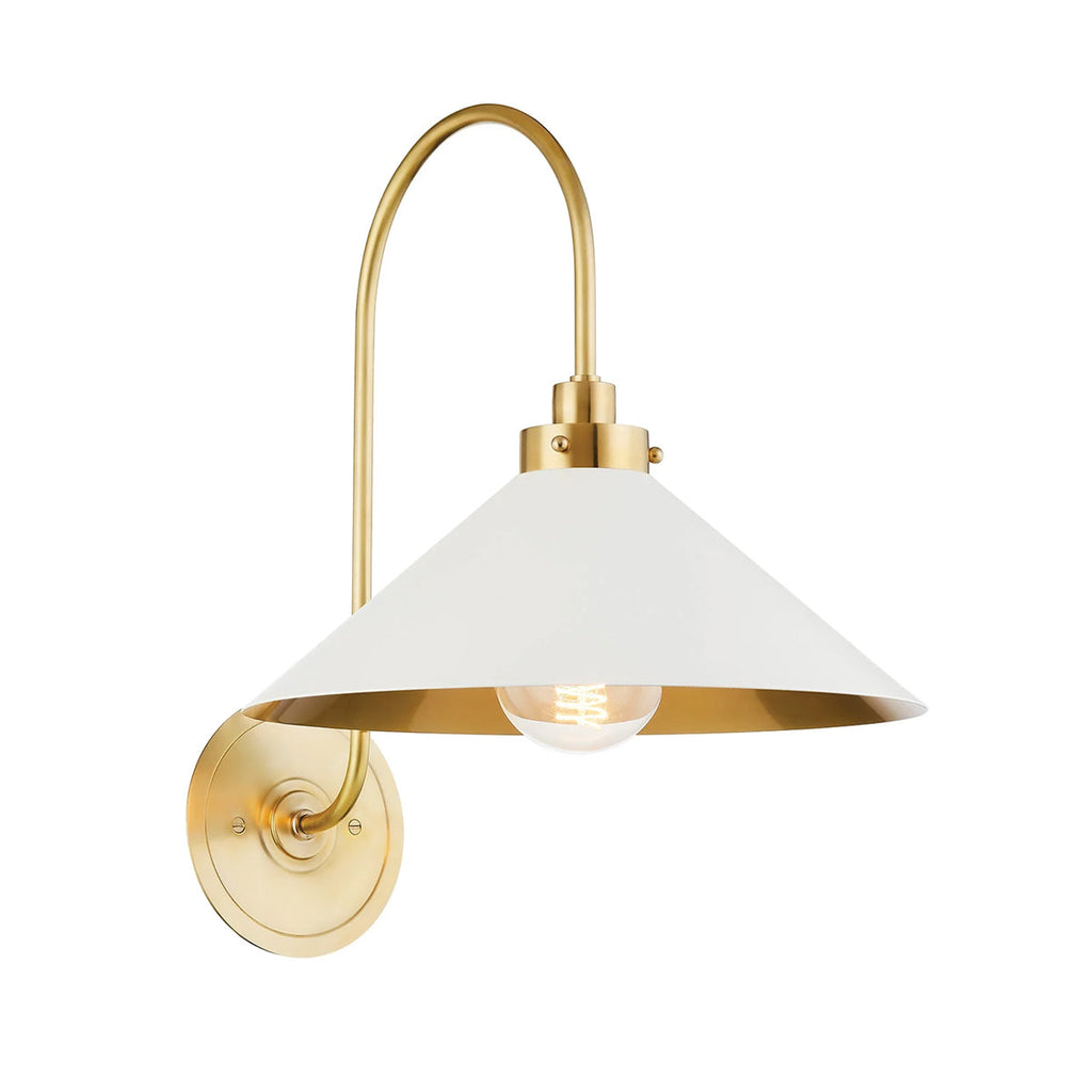 Clivedon Aged Brass Globe Bathroom Vanity Sconce - view 11