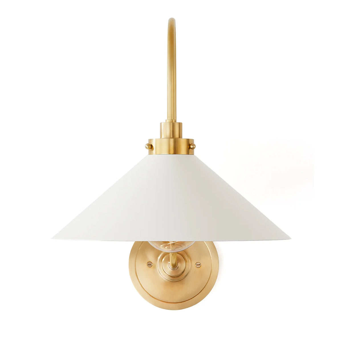 Clivedon Aged Brass Globe Bathroom Vanity Sconce - view 14