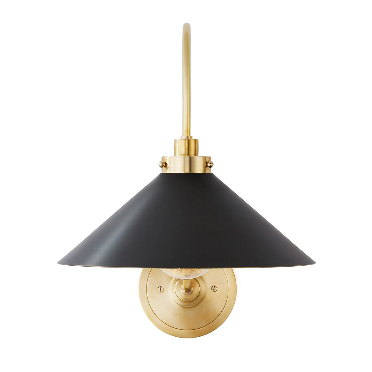 Clivedon Aged Brass Globe Bathroom Vanity Sconce - view 15