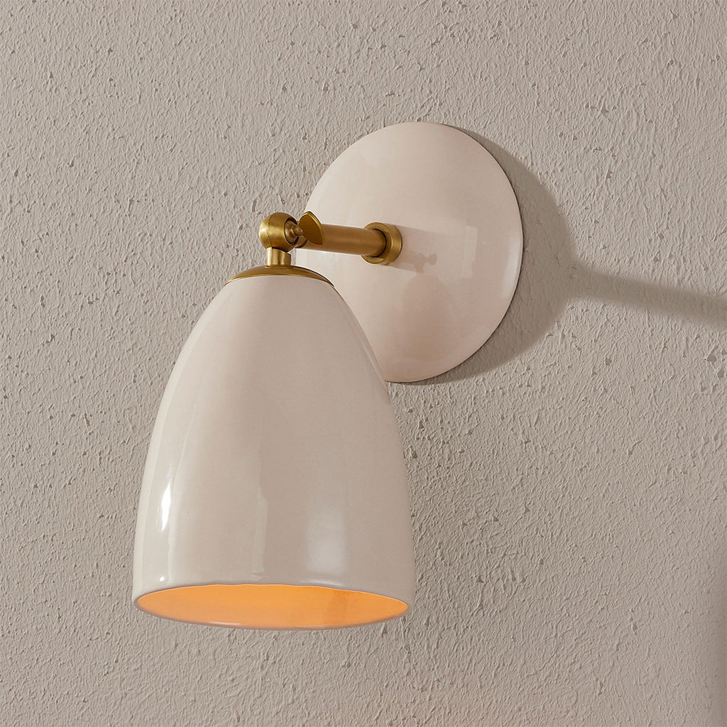 Kirsten Fluted Glass Wall Sconce - view 7