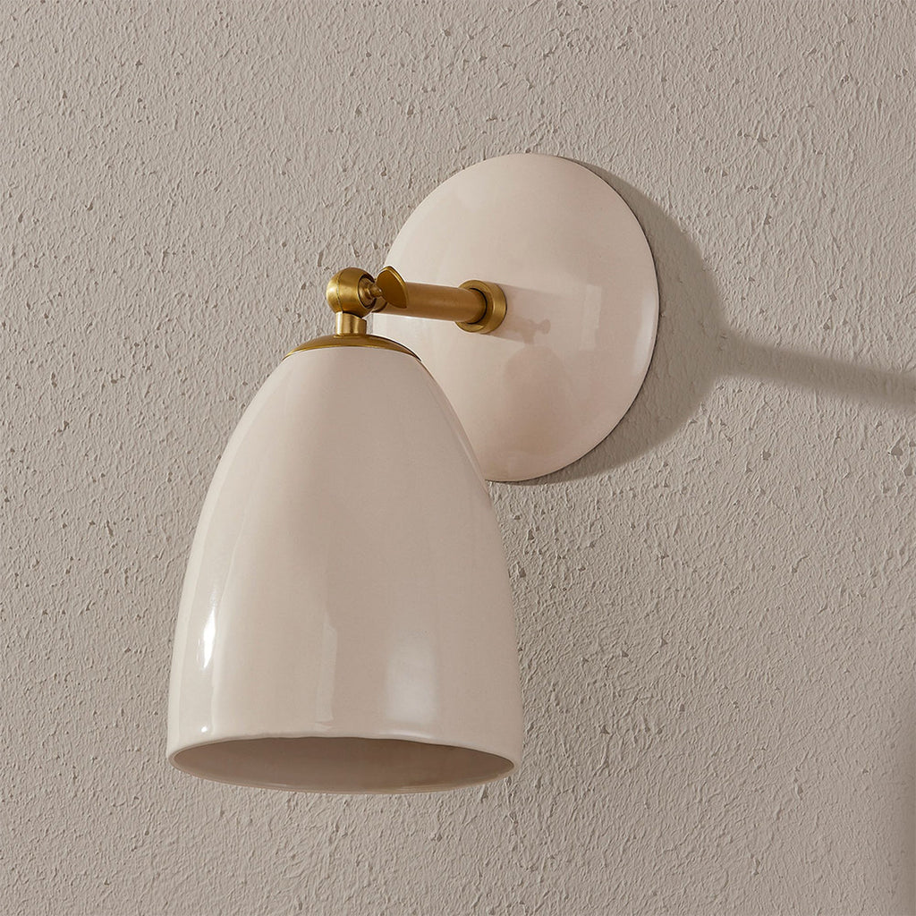 Kirsten Fluted Glass Wall Sconce - view 8