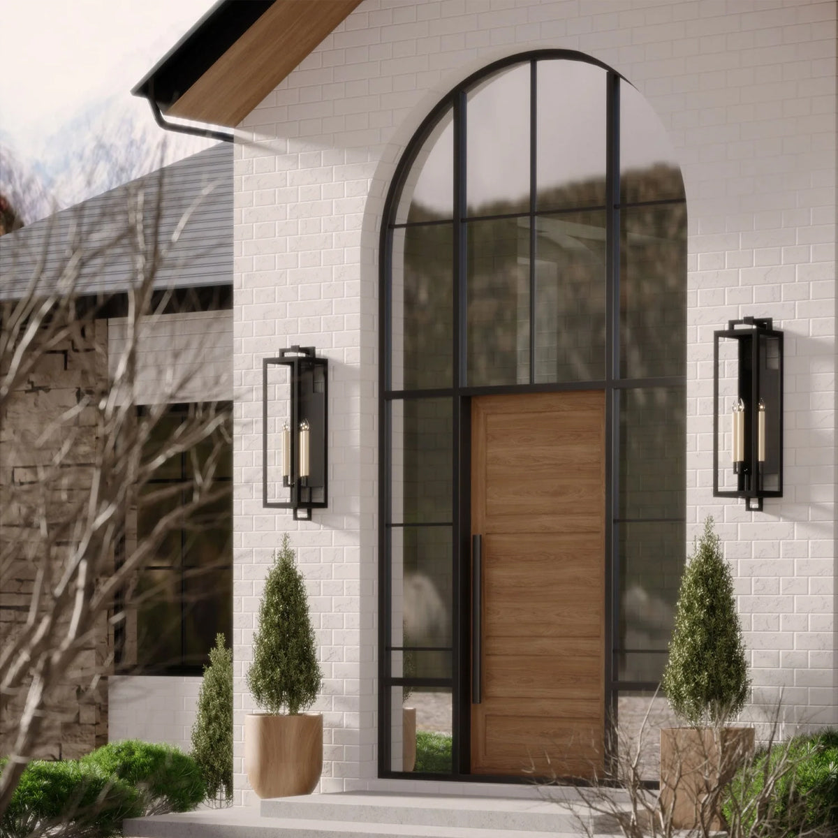 Beckham Art Deco Wall Sconce with Warm Ambient Glow - view 4