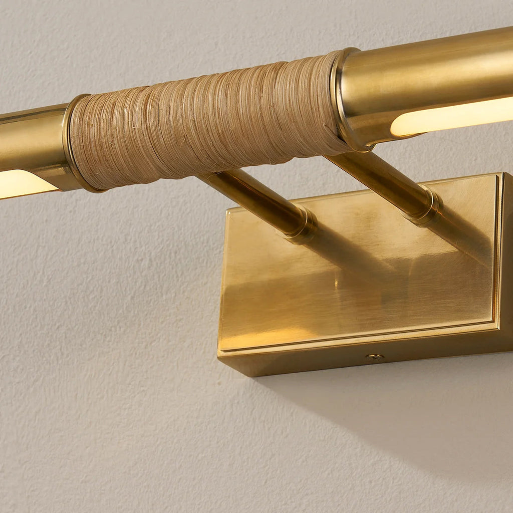 Hallstead Picture Light – Aged Brass Luxury LED Art Light - view 10