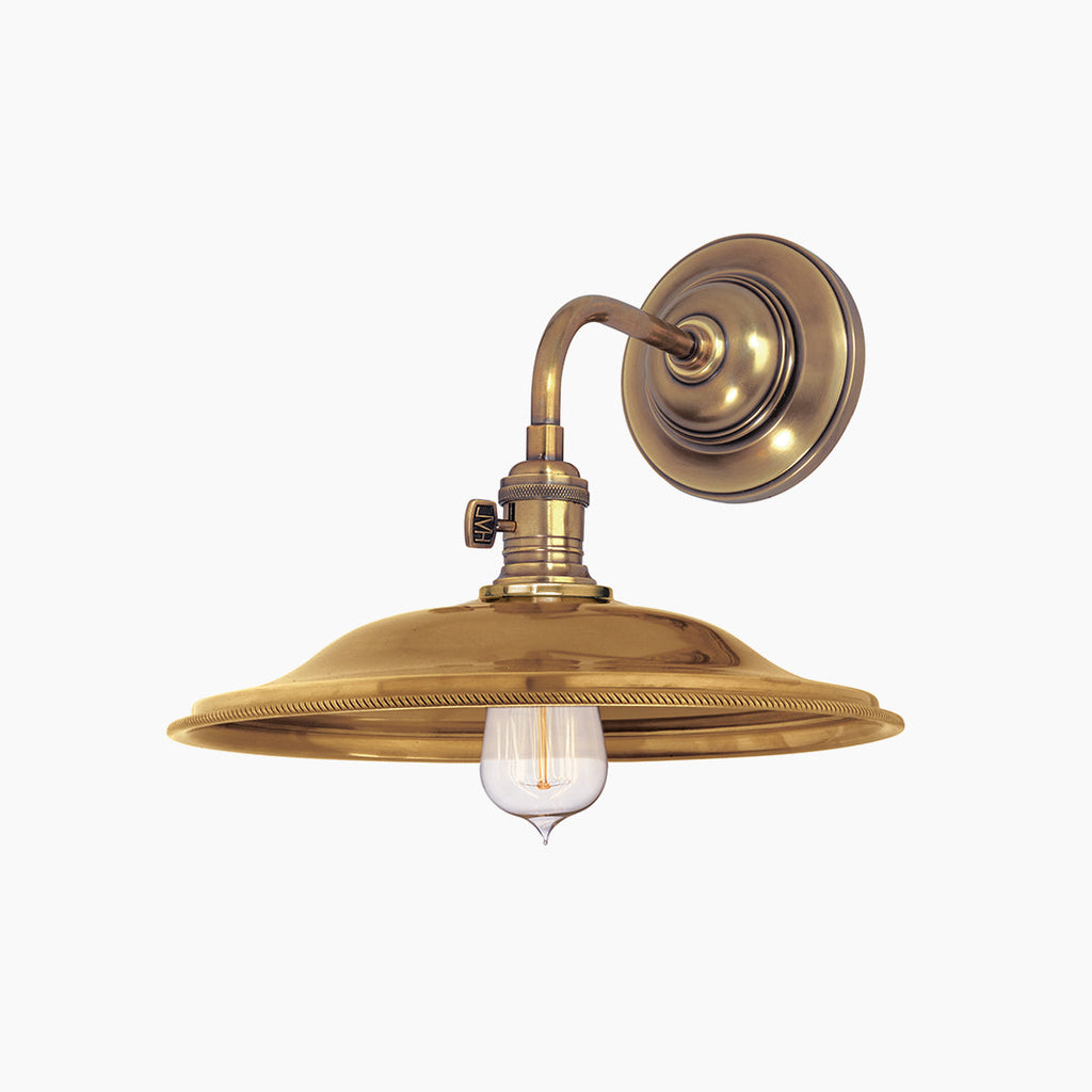 One-Light Steel Barn Wall Sconce with Edison Filament Bulb - view 1