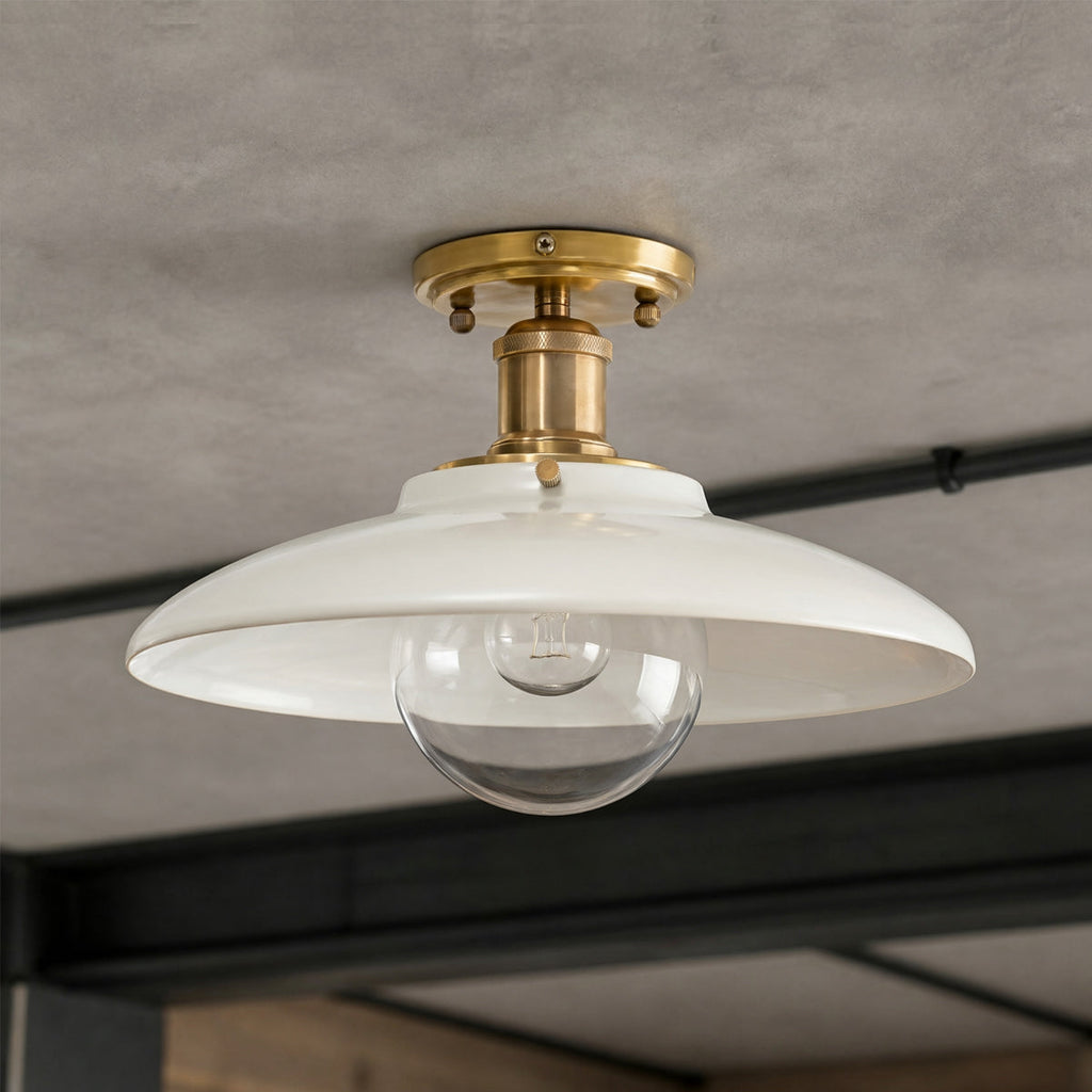 Didier Handcrafted Ceramic Flush Mount Ceiling Fixture - view 2