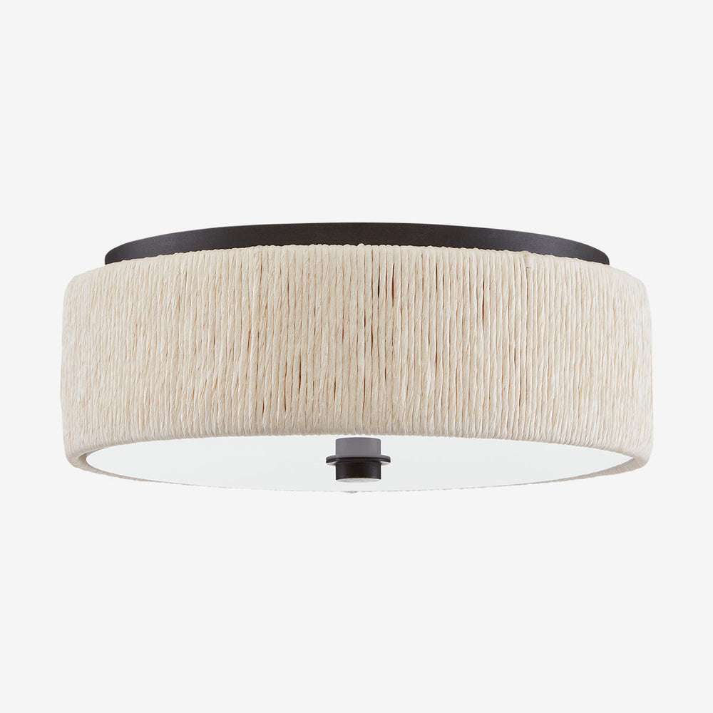 Tyrone Classic Frosted Glass Flush Mount Ceiling Light - view 1